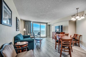 TV, DVD player, stereo