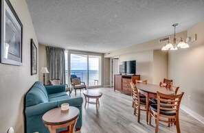 TV, DVD player, stereo