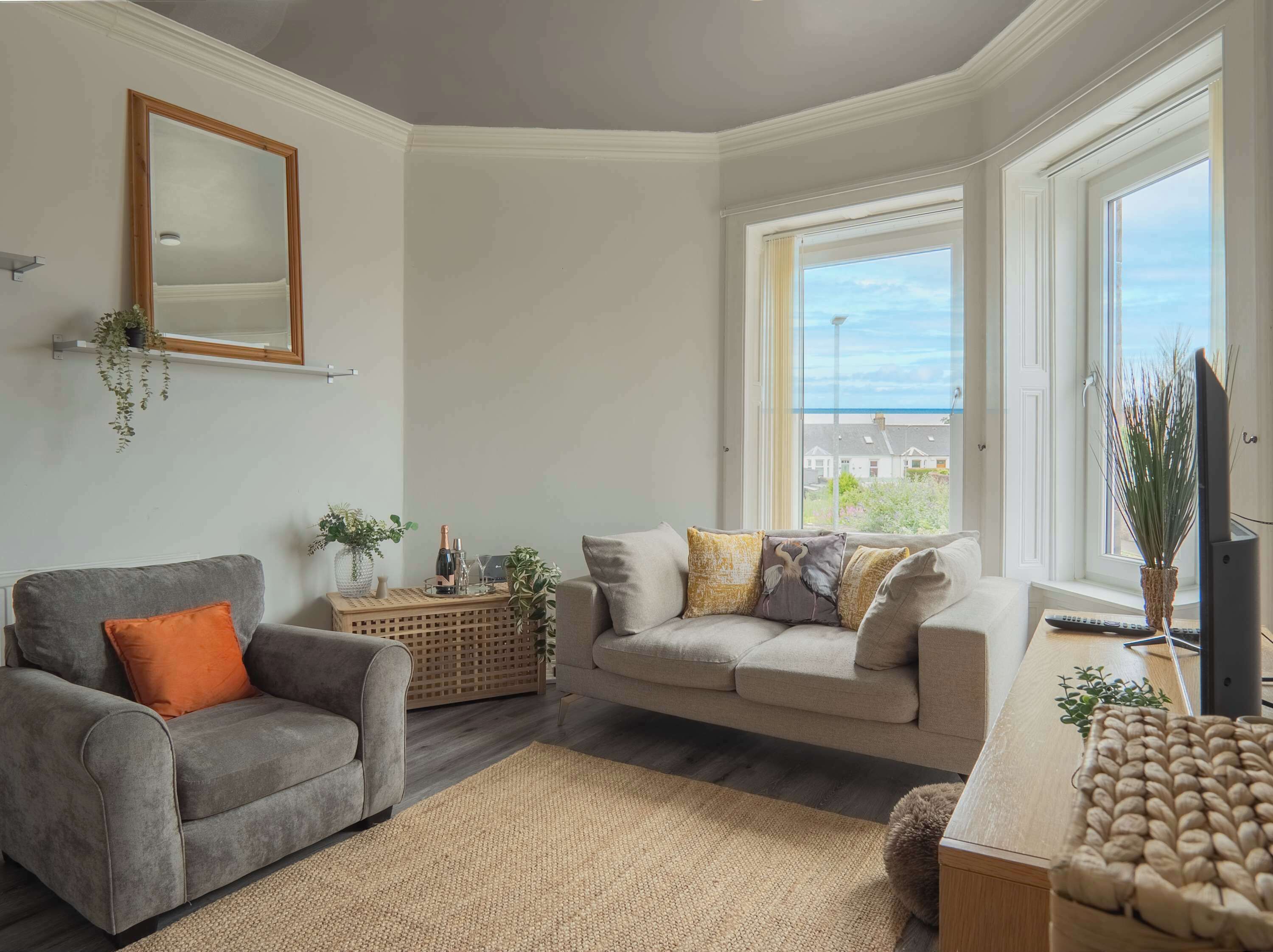 Ayr Coastal Apartment Near Stadium, Free Parking - Prestwick