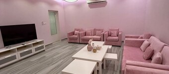 The pink private swimming pool chalet & villa