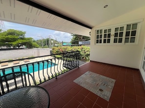 Superior Apartment, Pool View | Terrace/patio