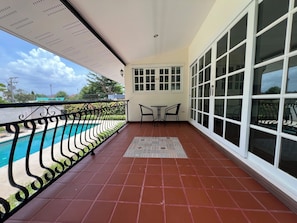 Superior Apartment, Pool View | Terrace/patio