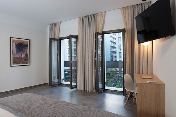 Vue sur la ville depuis l’hébergement