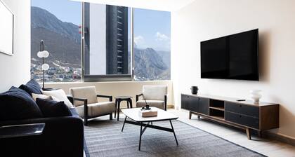 Modern Apartment with City Views and Pool Access