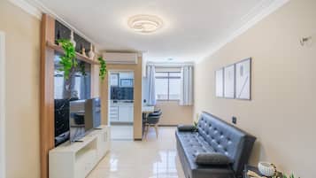 Basic Apartment | Living area | 32-inch Smart TV with digital channels