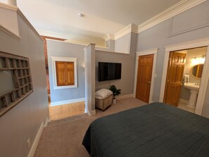 Desk, iron/ironing board, travel crib, free WiFi