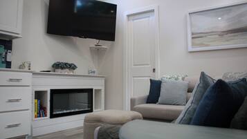 TV connectée, cheminée