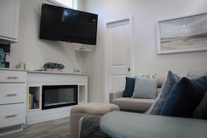 TV connectée, cheminée