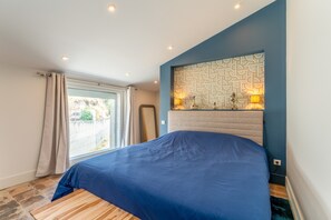 1 غرفة نوم وملاءات أسرّة