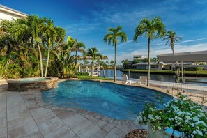 A heated pool