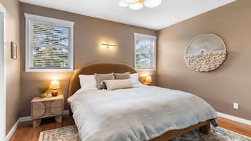 4 habitaciones, tabla de planchar con plancha, wifi y ropa de cama