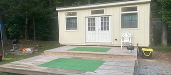 #11 - Digital Nomad Cabin on the river overlooking a lake with workstation