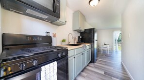 Microwave, oven, stovetop