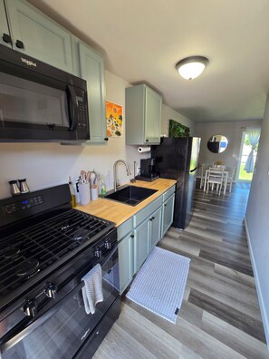 Microwave, oven, stovetop