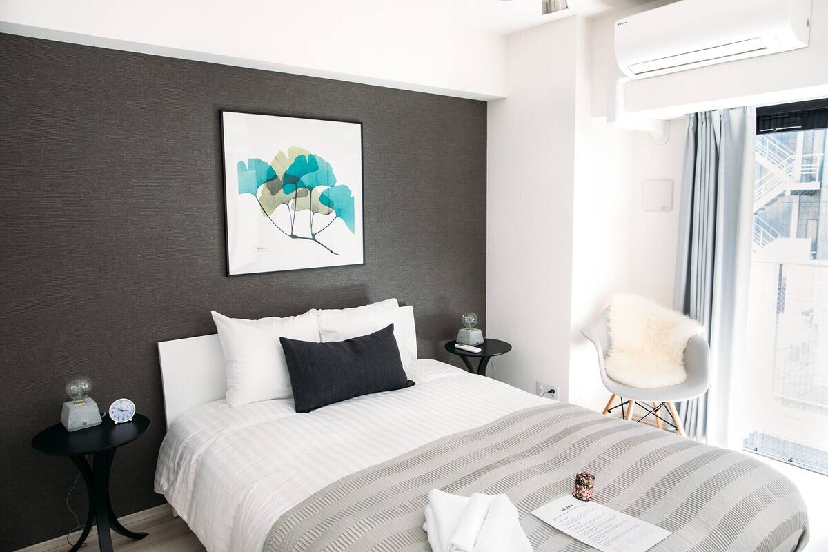 Amazing & Awesome 1BR Suite in Ningyocho | Desk, WiFi (free), individually furnished