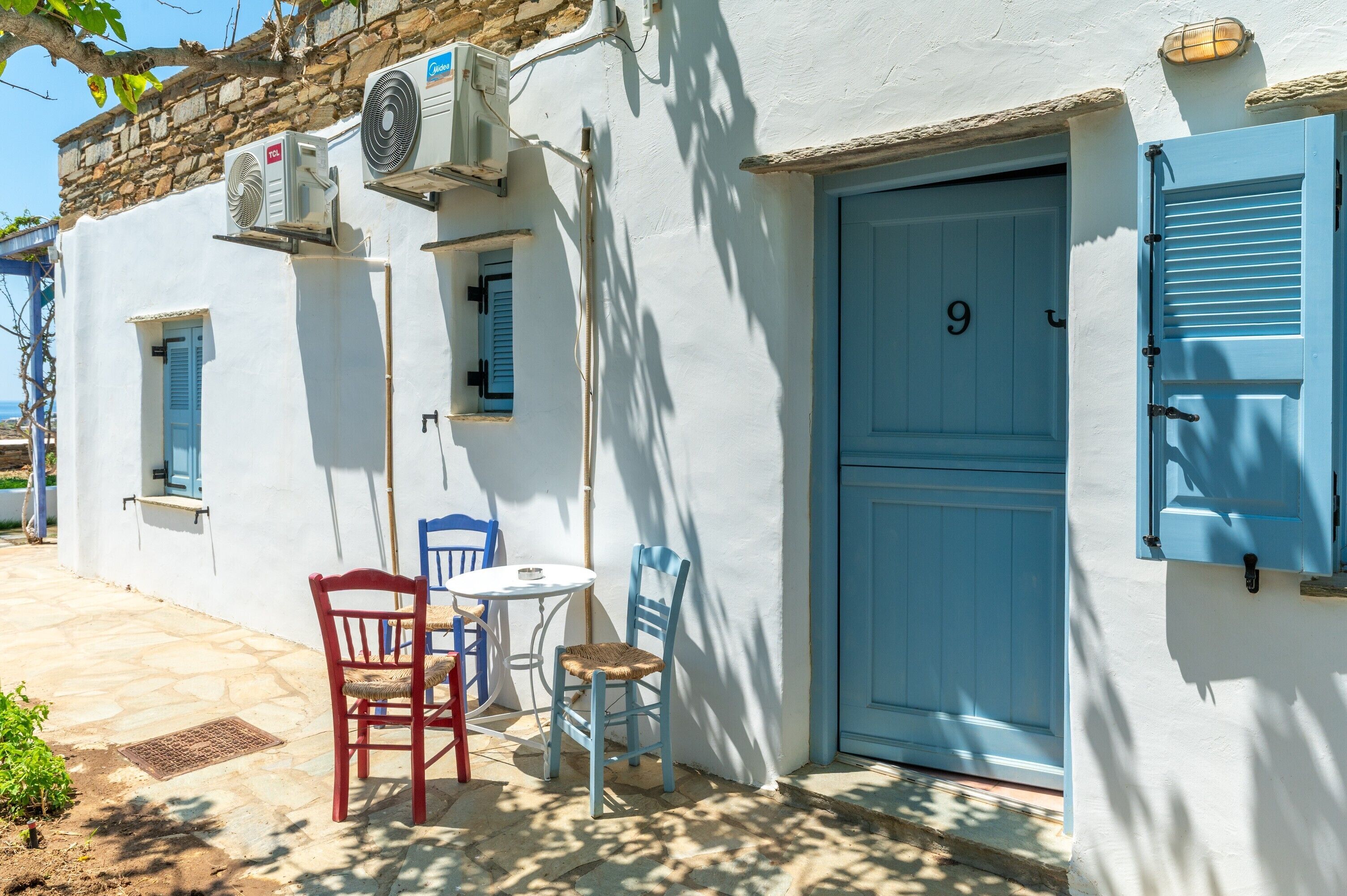 屋外ダイニングエリア