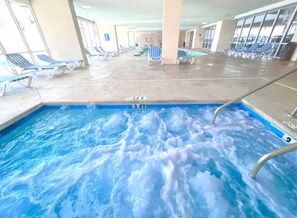 Indoor pool, outdoor pool