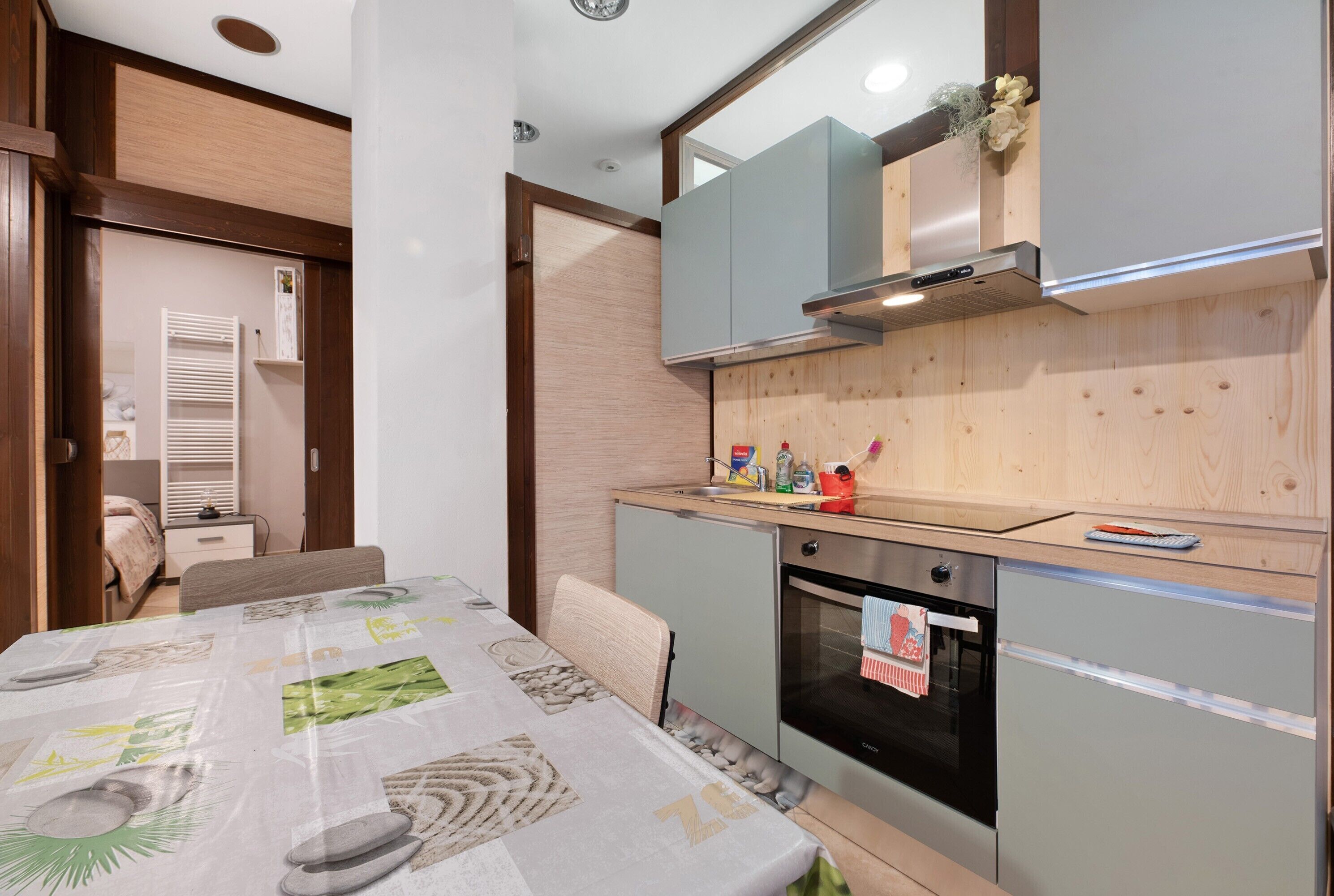 Microondas, horno, placa de cocina y lavavajillas