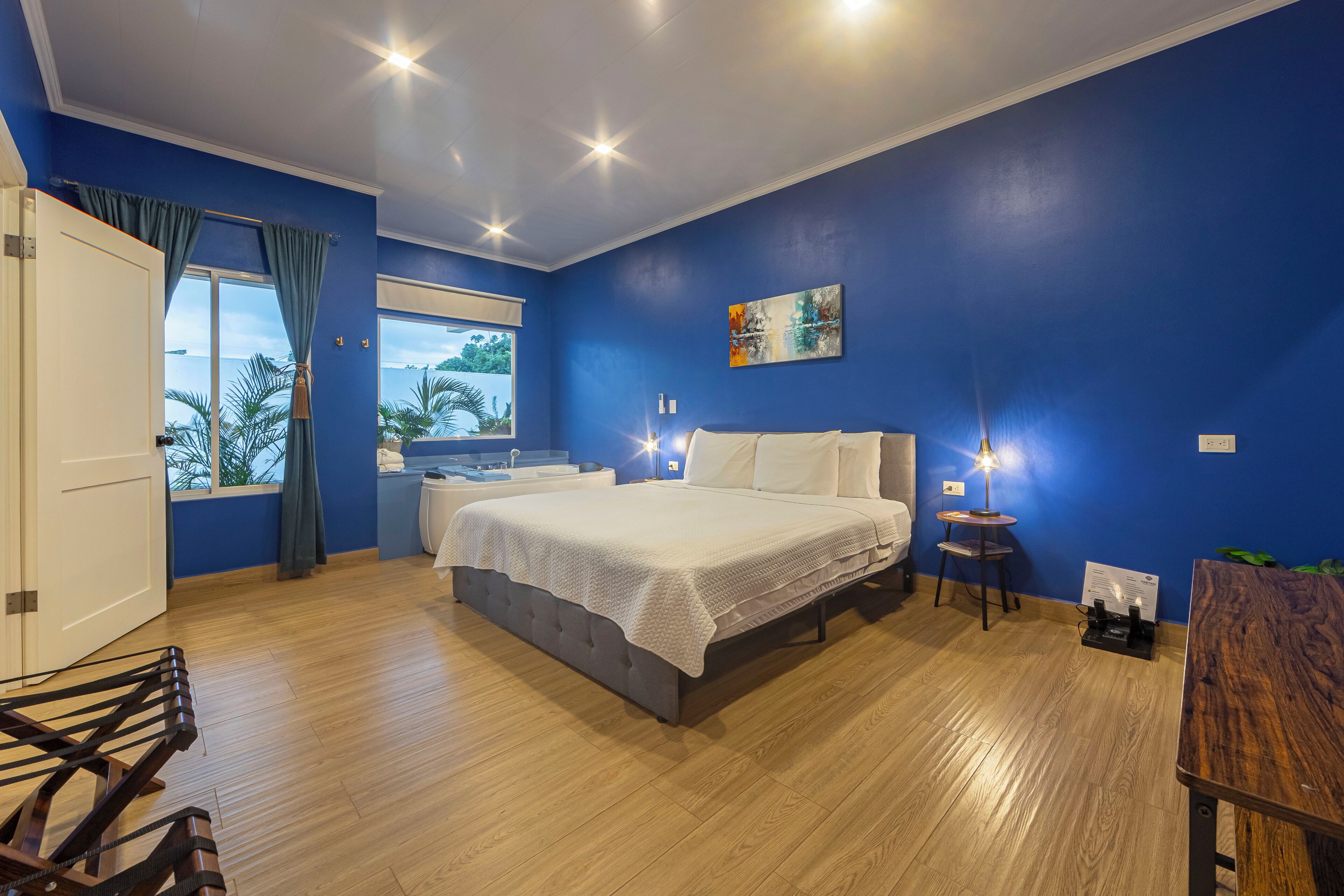 Deluxe Apartment | Premium bedding, blackout curtains, iron/ironing board, free WiFi
