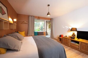 Comfort Double Room, Garden View | Soundproofing, free WiFi - Le Lodge du Cap Ferret (Lège-Cap-Ferret)