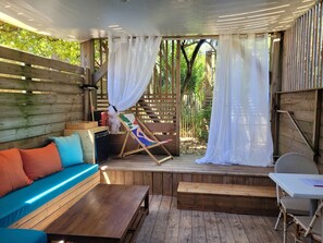 Superior Double Room, Garden View | Terrace/patio - Le Lodge du Cap Ferret (Lège-Cap-Ferret)
