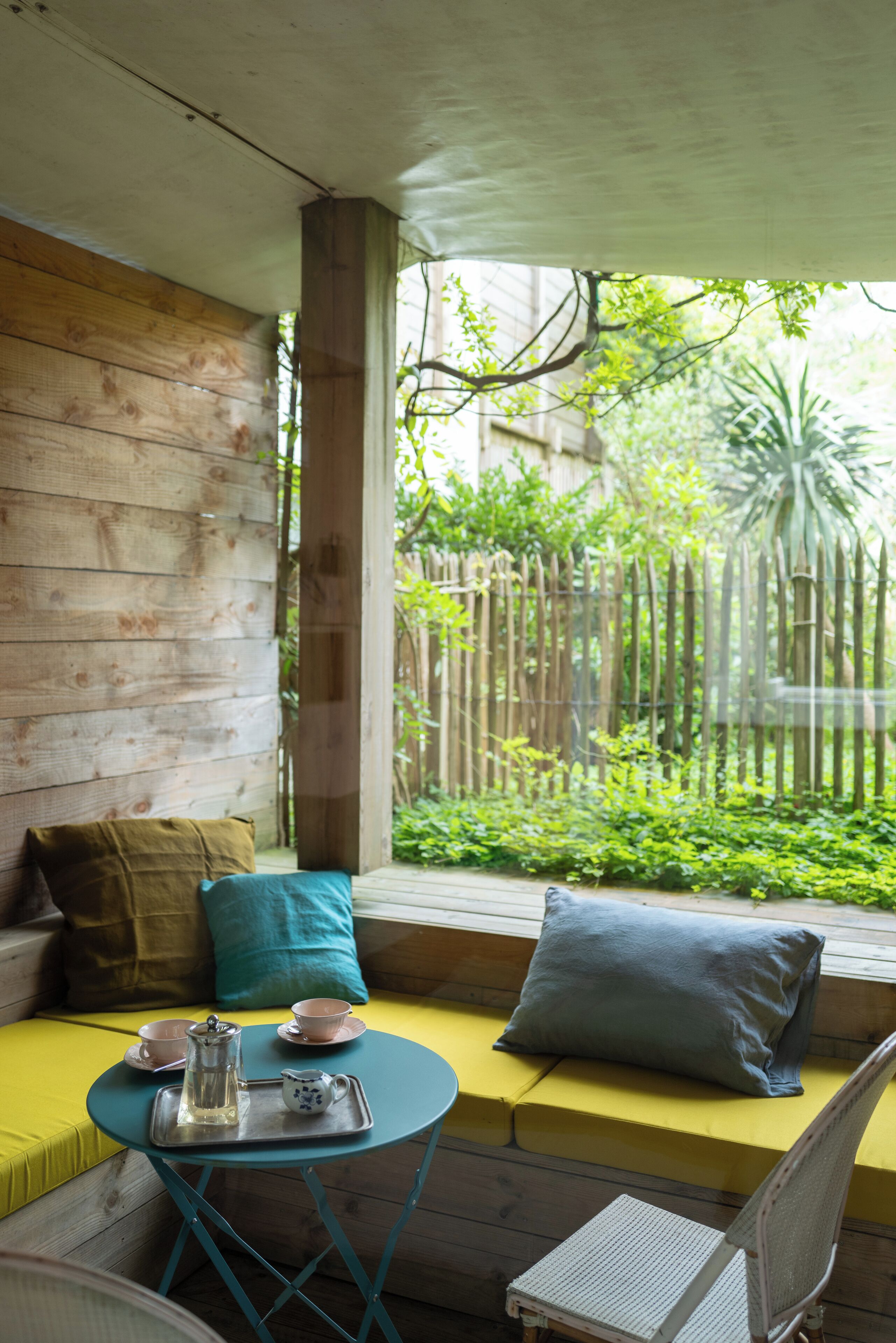 Comfort tweepersoonskamer, uitzicht op tuin | Terras