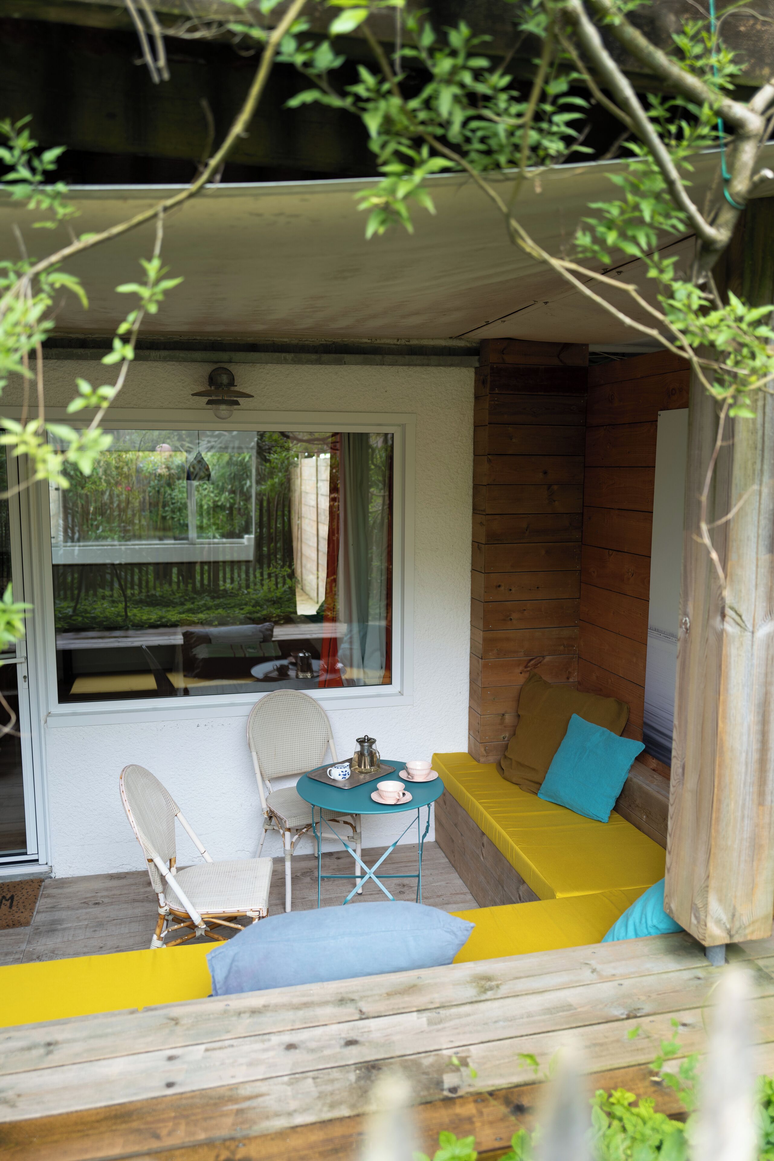 Habitación doble Confort, vista al jardín | Terraza o patio