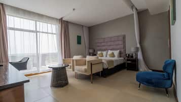 Chambre Deluxe, 1 très grand lit, non-fumeur, vue lac