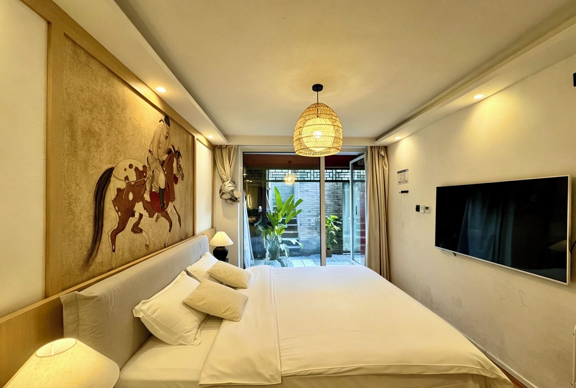 Twin Room, Courtyard View