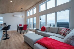 TV, fireplace, stereo - Spa & Sauna - Chalet Le Lea (Saint-Côme)