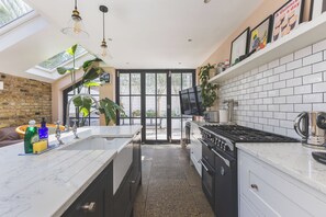Private kitchen - Modern Comforts in a Designer Home (Greater London)