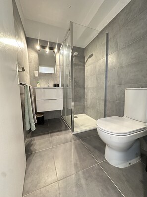 Shower, hair dryer