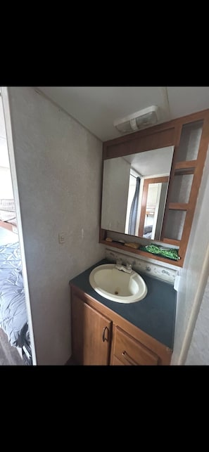 Shower, soap, toilet paper