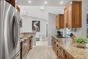 House, Multiple Beds, Pool Access, Pool View (VIA561) | Private kitchen | Coffee/tea maker