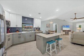 House, Multiple Beds, Pool Access, Pool View (ELD537) | Private kitchen | Coffee/tea maker