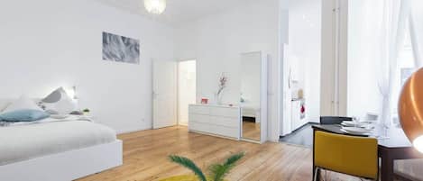 1 chambre, fer et planche Ă repasser, Wi-Fi, literie fournie