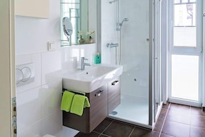 Shower, hair dryer