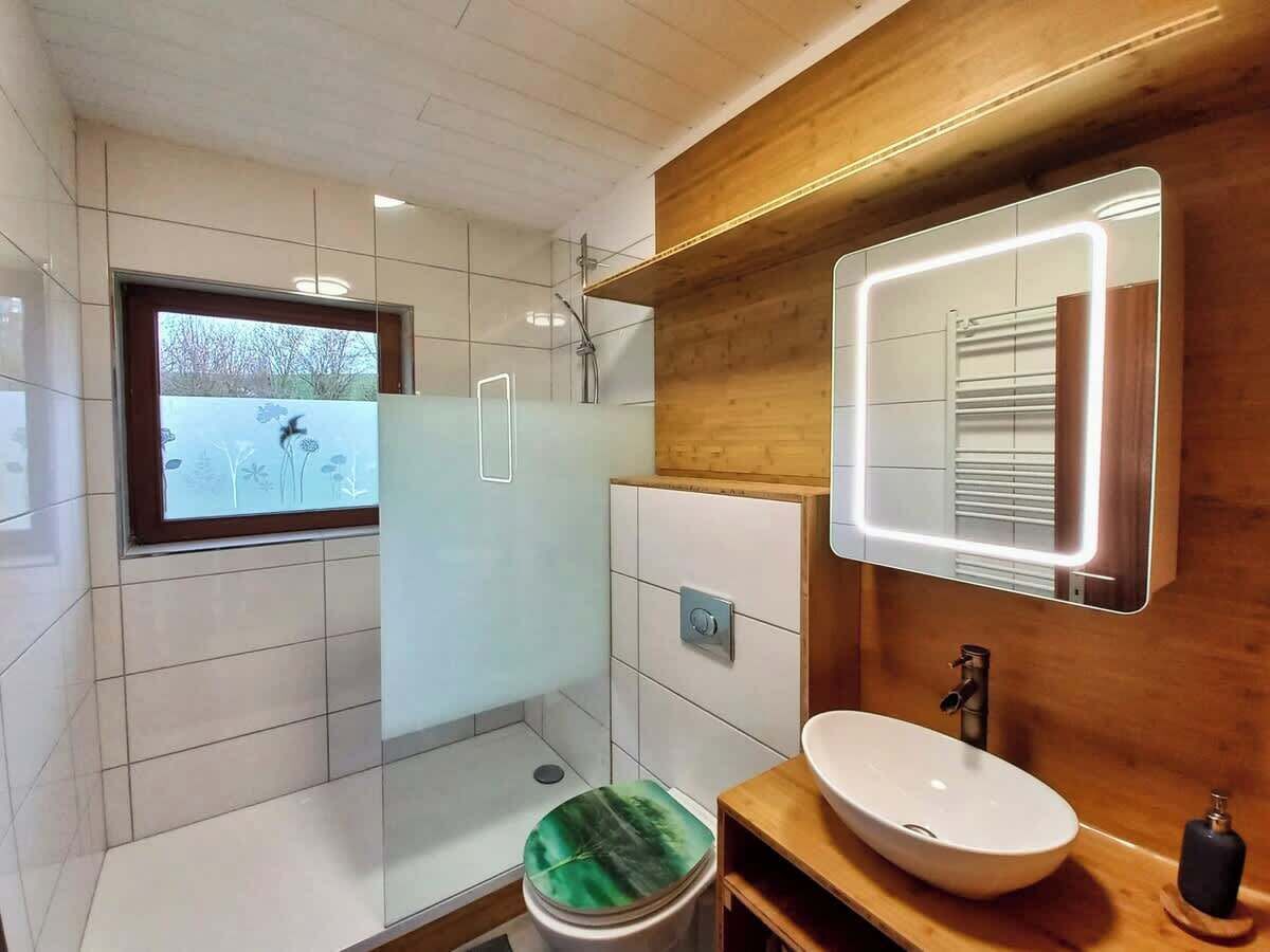 Shower, hair dryer