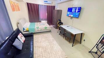 2 habitaciones, tabla de planchar con plancha, wifi y ropa de cama