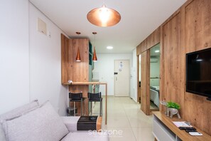 Basic Studio | Living area | 32-inch Smart TV with digital channels