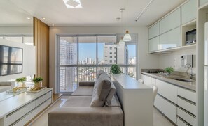 Basic Apartment | Living area | 32-inch Smart TV with digital channels