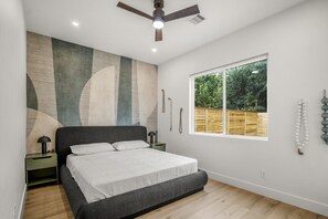 Desk, iron/ironing board, travel crib, free WiFi