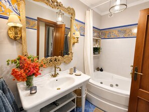 Hair dryer, towels