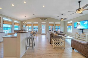 House (Multiple Bedrooms) | Interior - Sleeps 24 2 Homes w/ Beach Boardwalk Access & Deck Views Steps to the Beach (Port Aransas)