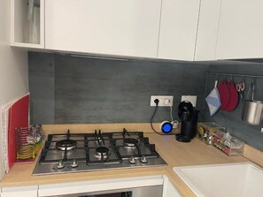 Fridge, oven, stovetop, dishwasher