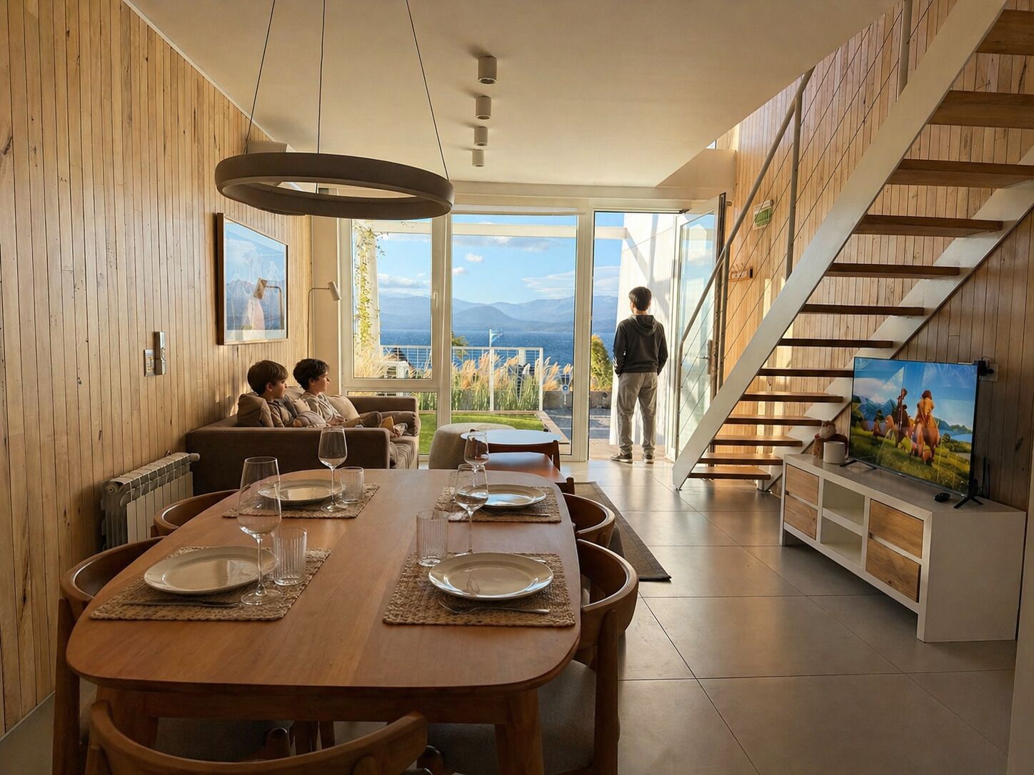 Superior Apartment, Lake View | Living area