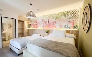Quadruple Room | Down comforters, free WiFi, bed sheets - Casana Rosa Hotel (Santa Marta)