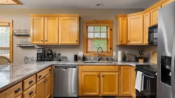 Microwave, oven, stovetop, dishwasher
