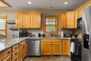 Microwave, oven, stovetop, dishwasher