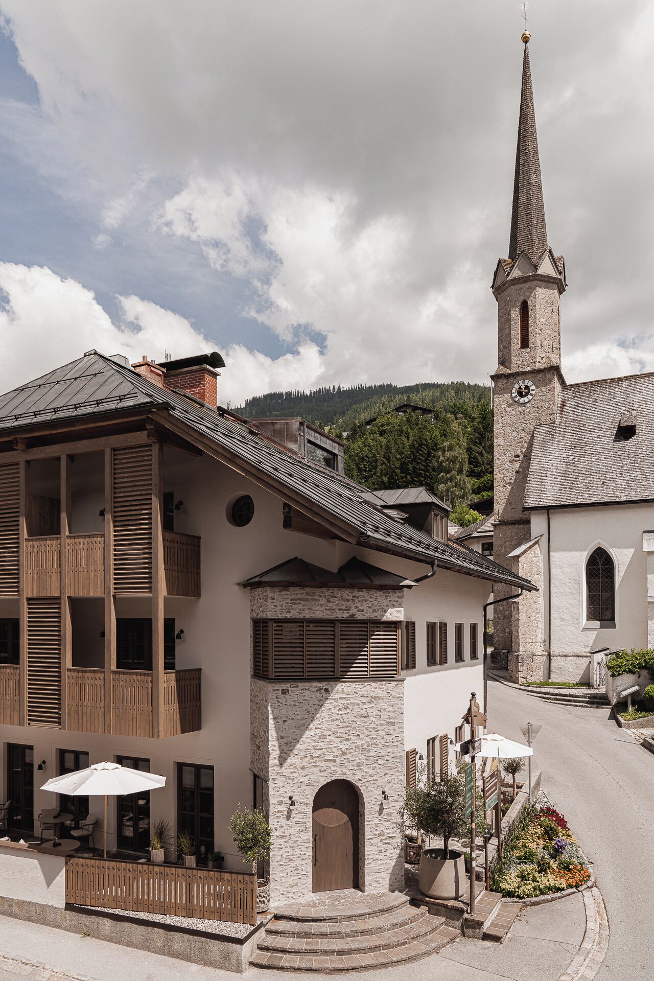 Façade de l’hébergement